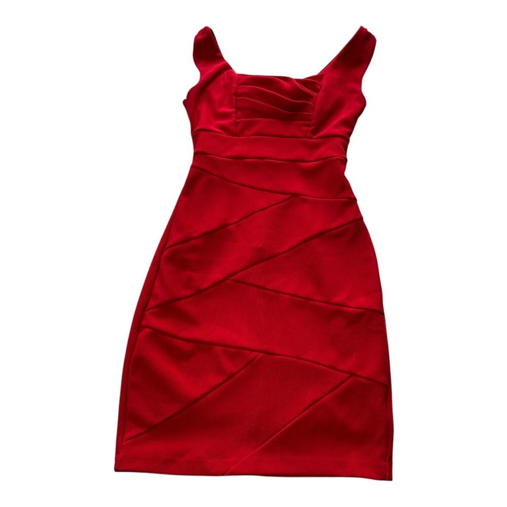 Womens Dress Size 3 Red Bodycon Office Siren Party Club Night Out